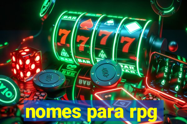 nomes para rpg